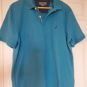 Nautica Men's Teal Polo Shirt